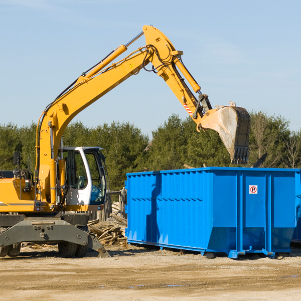 can i choose the location where the residential dumpster will be placed in Van Alstyne TX